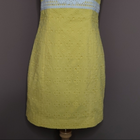 Lilly Pulitzer St Tropez Floral Cross Eyelet Dress - Picture 6 of 16